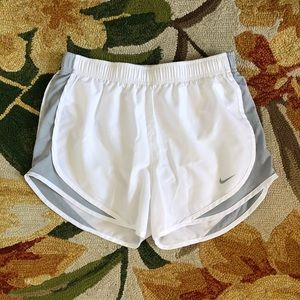 White Nike Running Shorts